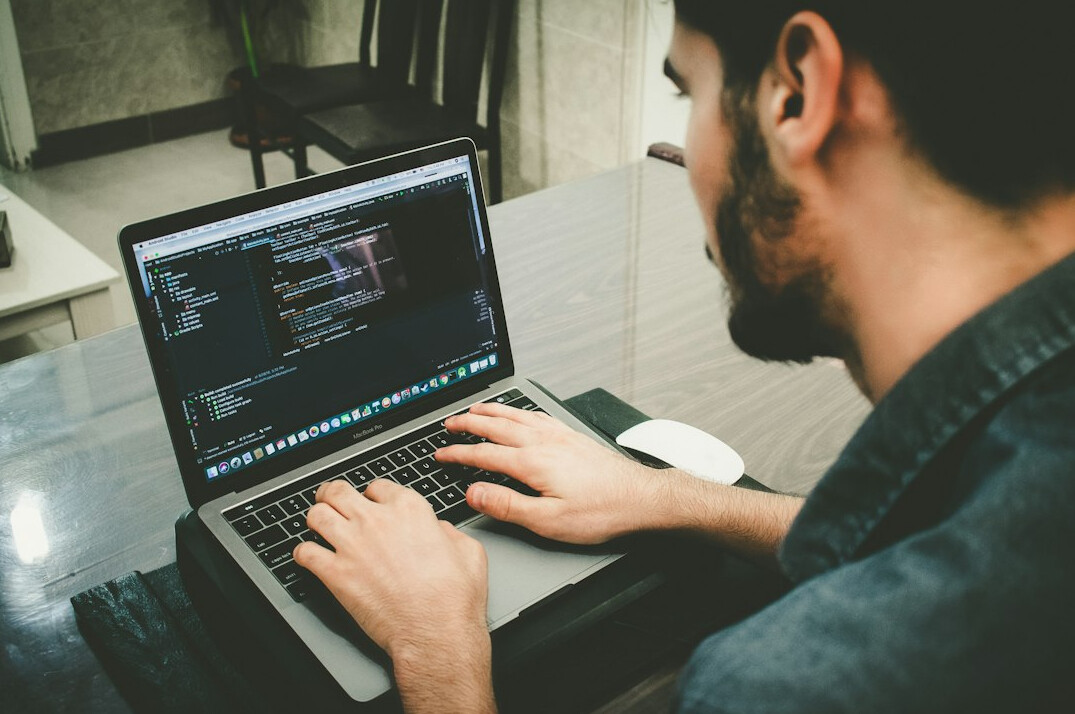 professional working on code